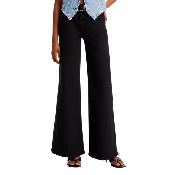 MOTHER Twister Sneak High-Rise Jeans – Pitch – Size 30 – NWT – Retail $238 - Picture 1 of 9